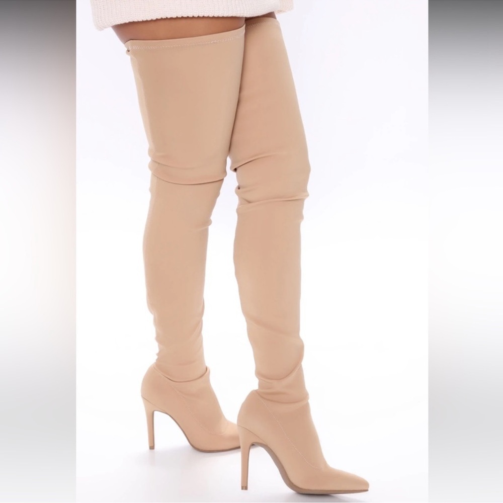 BRAND NEW Fashion Nova Keyana Thigh High Boot